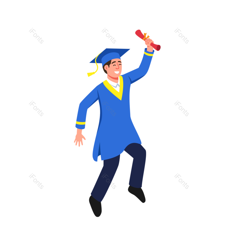 毕业季图片,学习元素,博士帽PNG,毕业证书免抠素材